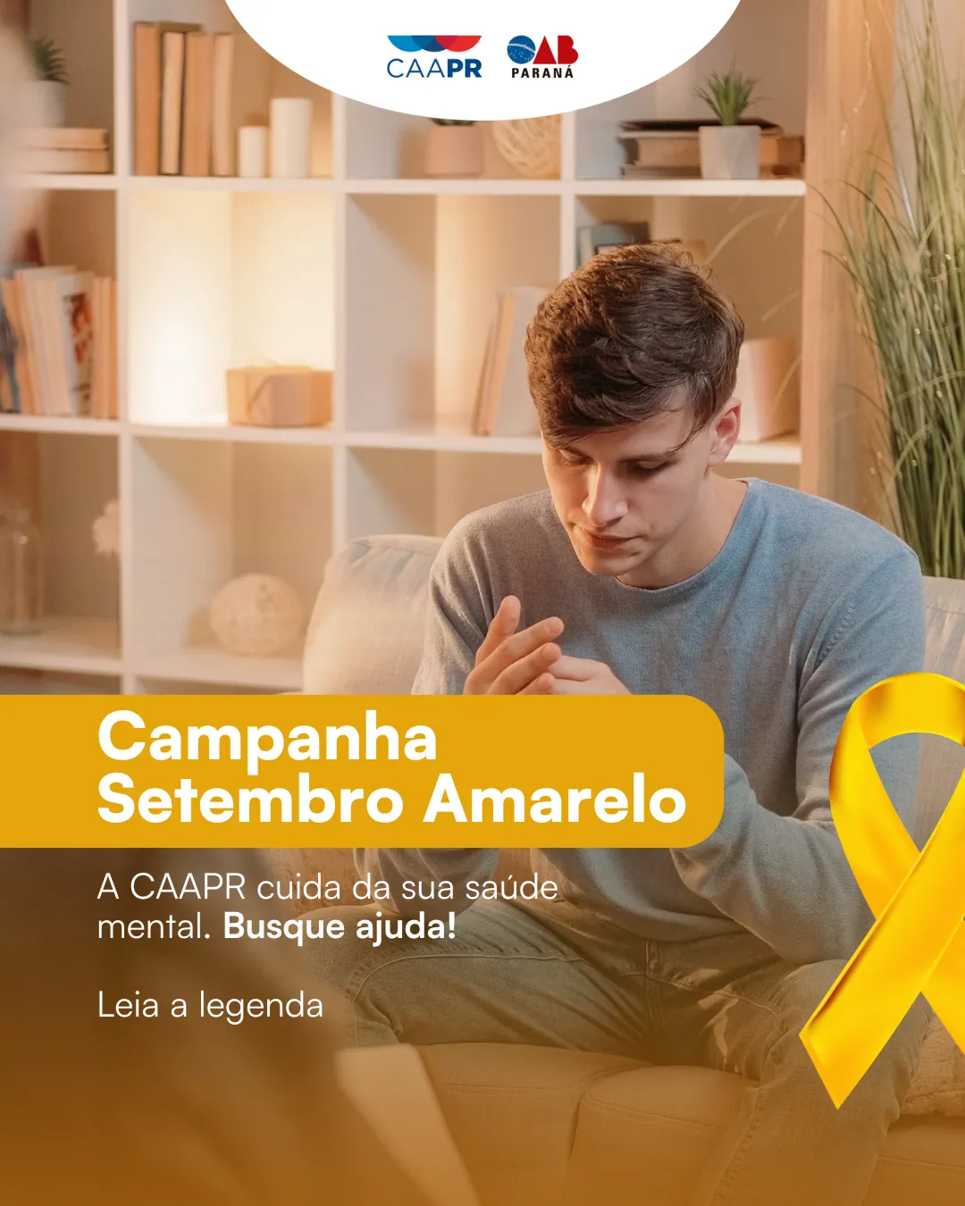  CAAPR lança campanha Setembro Amarelo para incentivar cuidado com a saúde mental