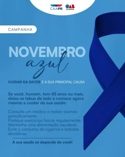 CAAPR lança campanha Novembro Azul para promover conscientização sobre câncer de próstata