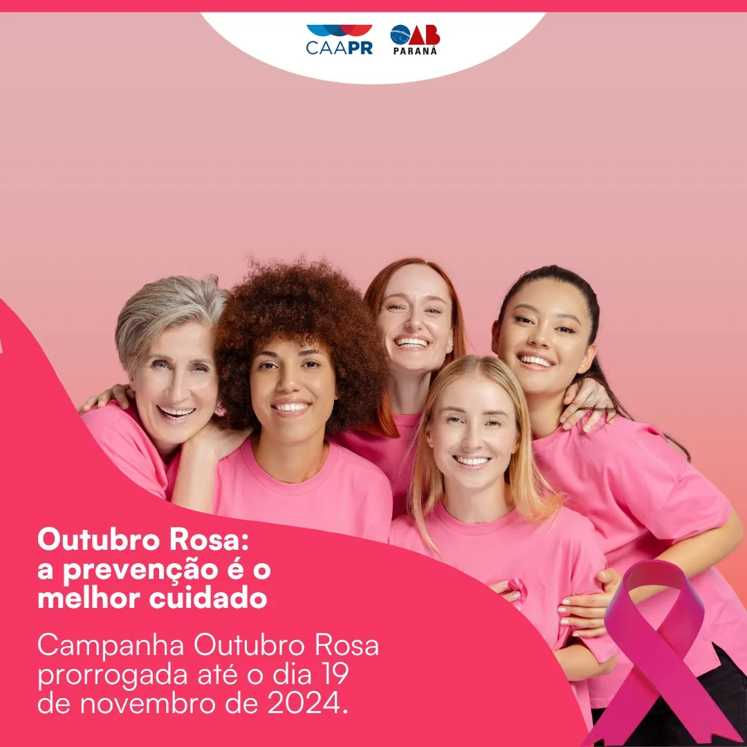 CAAPR prorroga Campanha Outubro Rosa até o dia 19 de novembro